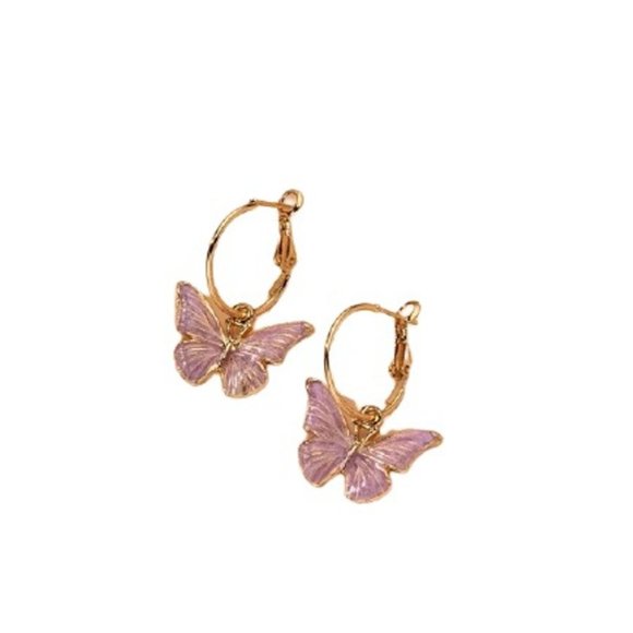 Butterfly Drop Earrings for Women and Girls - Picture 2 of 3